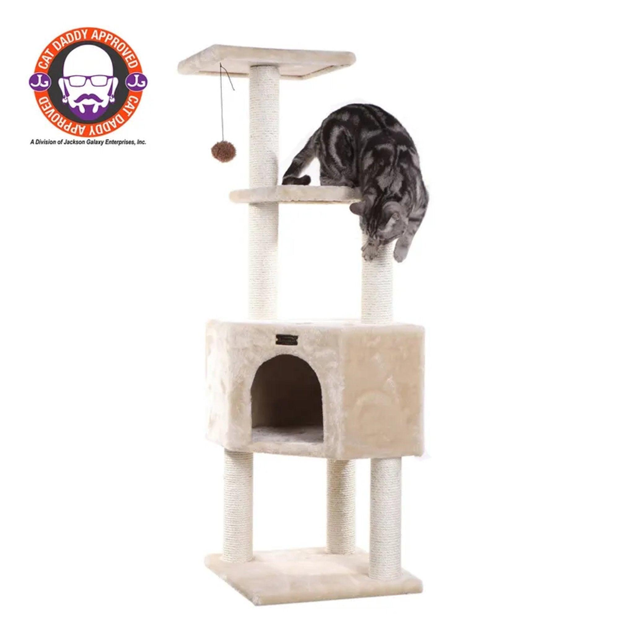 Armarkat Classic 48-Inch Cat Tower for Kittens in Beige